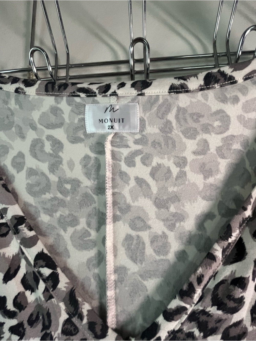 Leopard Print Romper - Black & White - Picture 2 of 6